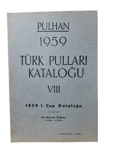 Pulhan 1959 Türk Pulları Kataloğu VIII - 1959 I. Cep Kataloğu