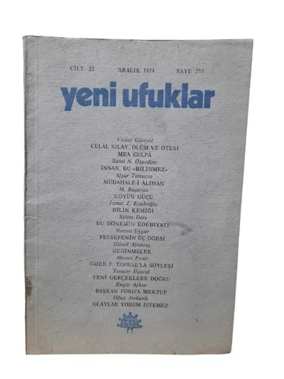 Yeni Ufuklar Sayı 255 / Aralık 1974