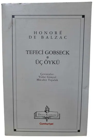 Tefeci Gobseck Üç Öykü
