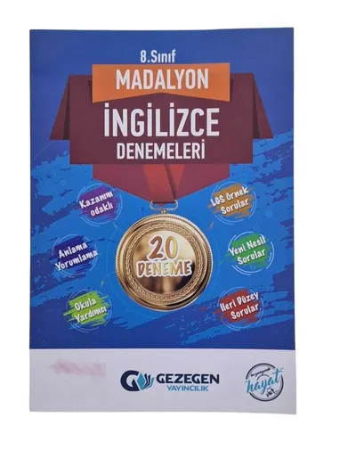 8. Sınıf Madalyon İngilizce Denemeleri 20 Deneme