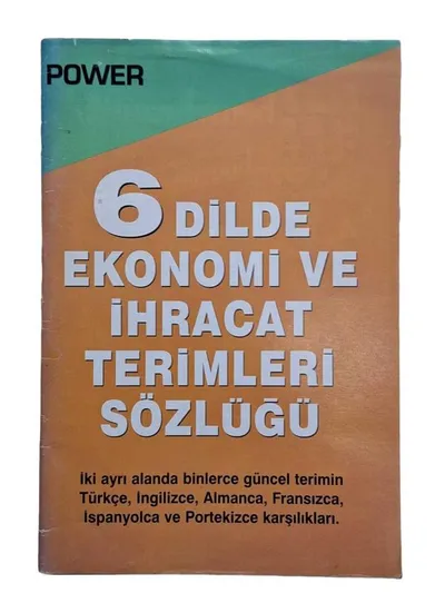 6 Dilde Ekonomi ve İhracat Terimleri Sözlüğü