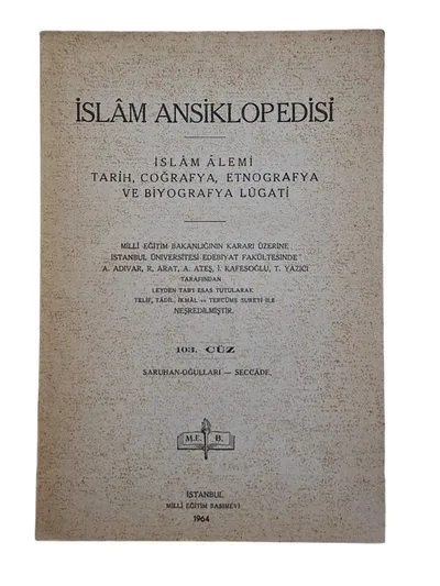 İslam Ansiklopedisi İslam Alemi Tarih, Coğrafya, Etnografya ve Biyografya Lugati 103. Cüz Saruhan-Oğulları - Seccade