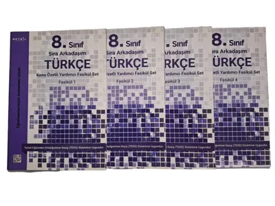 8. Sınıf Sıra Arkadaşım Türkçe Konu Özetli Yardımcı Fasikül Set (4 Fasikül)