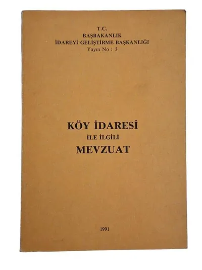 Köy İdaresi ile İlgili Mevzuat
