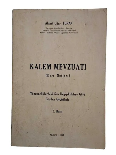 Kalem Mevzuatı Ders Notları