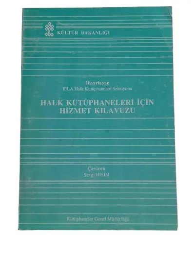 Halk Kütüphaneleri için Hizmet Kılavuzu
