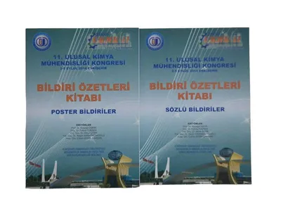 11. Ulusal Kimya Mühendisliği Kongresi Bildiri Özetleri Kitabı (Poster Bildiriler ve Szölü Bildiriler) İki Kitap