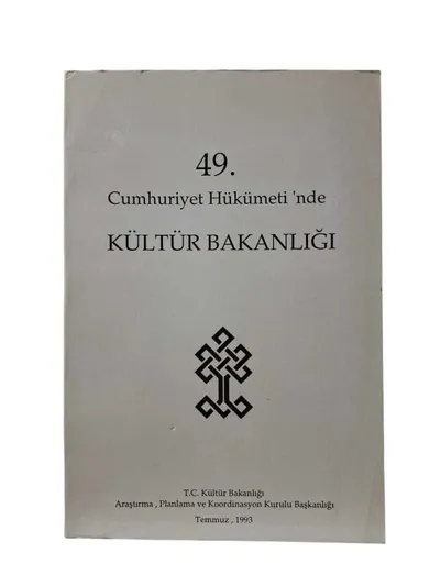 49. Cumhuriyet Hükümeti'nde Kültür Bakanlığı
