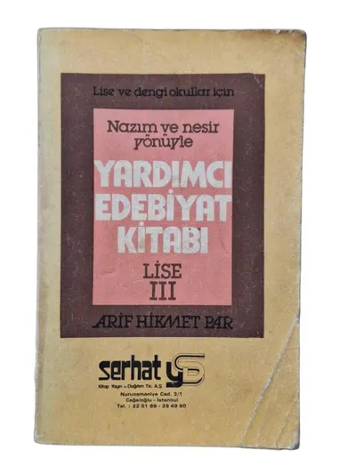 Yardımcı Edebiyat Kitabı Lise 3 (Nazım ve Nesir Yönüyle)