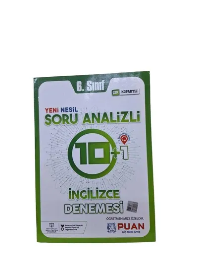 Yeni Nesil Soru Analizli 10+1 İngilizce Denemesi 6. Sınıf