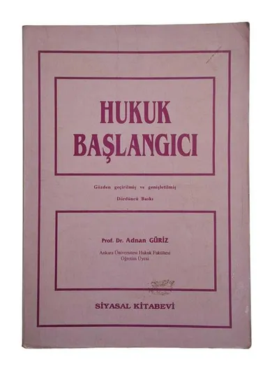 Hukuk Başlangıcı (4. Baskı)