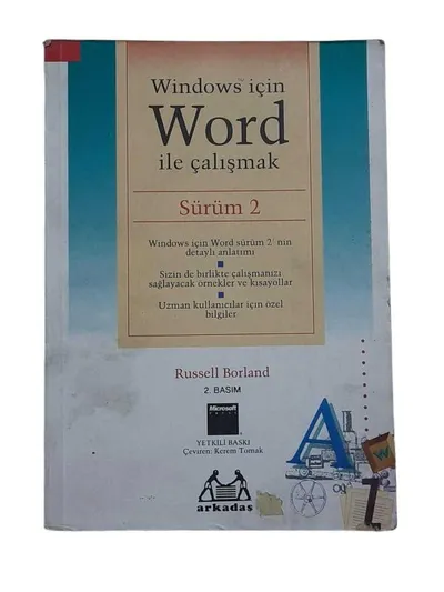 Windows için Word ile Çalışmak Sürüm 2