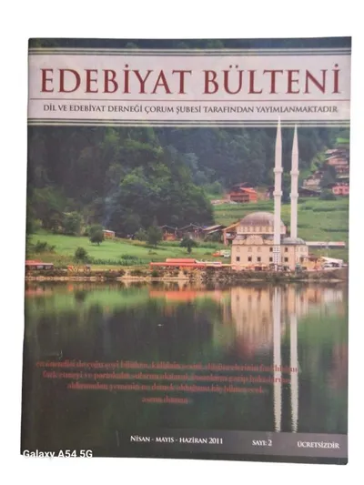 Edebiyat Bülteni Sayı: 2 Nisan Mayıs Haziran 2001