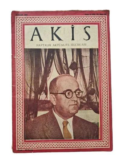 Akis Haftalık Aktüalite Mecmuası Sayı: 87 / 7 Ocak 1956