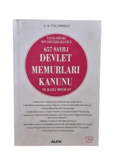 657 Sayılı Devlet Memurları Kanunu ile İlgili Mevzuat