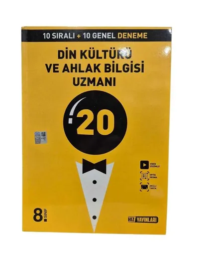 8. Sınıf Din Kültürü ve Ahlak Bilgisi Uzmanı (10 Sıralı 10 Genel Deneme)